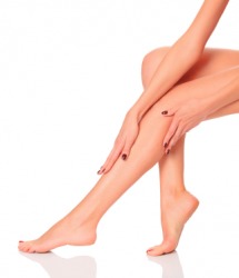 A woman's legs. A woman's legs.