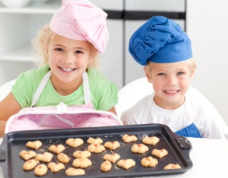 These children made cookies. These children made cookies.