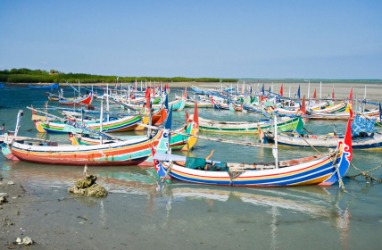 A fishing harbor on Madura Island. A fishing harbor on Madura Island.