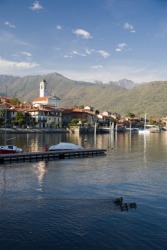 A village on the shores of Lake Maggiore. A village on the shores of Lake Maggiore.