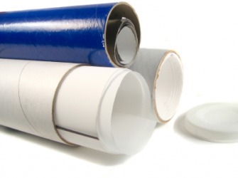 A trio of mailing tubes. A trio of mailing tubes.