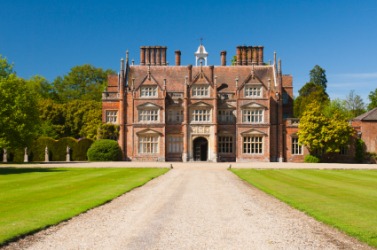 A majestic English manor. A majestic English manor.