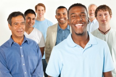 These people are all male. These people are all male.