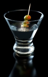 A vodka martini contains alcohol. A vodka martini contains alcohol.
