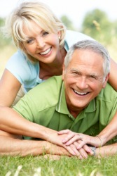 A happy mature couple. A happy mature couple.