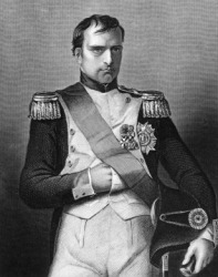 A portrait of Napoleon I. A portrait of Napoleon I.