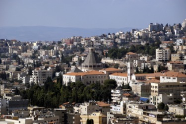 The city of Nazareth. The city of Nazareth.