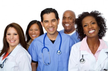 People in the nursing profession. People in the nursing profession.
