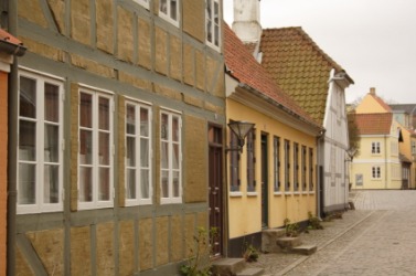 A street in Odense. A street in Odense.