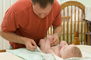 A baby needs to have its diaper changed often. A baby needs to have its diaper changed often.