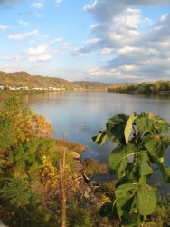 Autumn on the Ohio River. Autumn on the Ohio River.