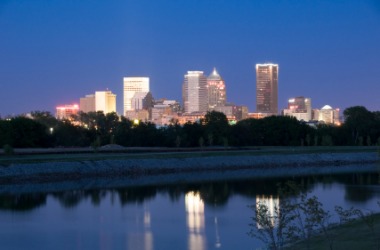 Oklahoma City at twilight. Oklahoma City at twilight.