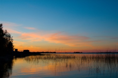 Sunset on Lake Onega. Sunset on Lake Onega.