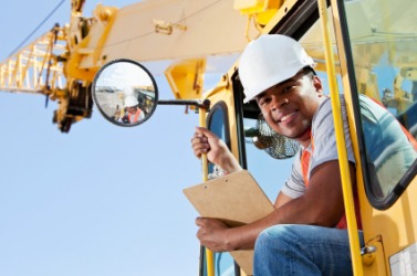 A crane operator. A crane operator.