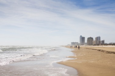 A beach on Padre Island. A beach on Padre Island.
