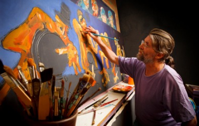 A fine art painter. A fine art painter.