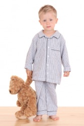 A little boy in his pajamas. A little boy in his pajamas.