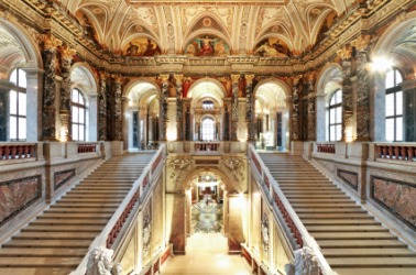 A palatial staircase. A palatial staircase.