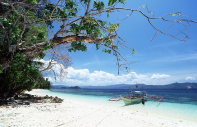 A beach on Palawan. A beach on Palawan.
