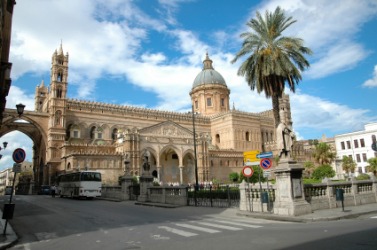 The cathedral in Palermo. The cathedral in Palermo.