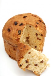 A loaf of panettone. A loaf of panettone.