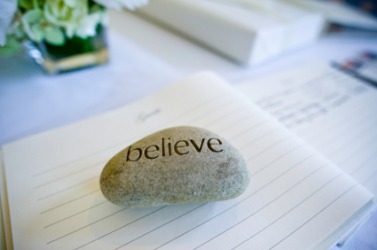 An inspirational paperweight. An inspirational paperweight.
