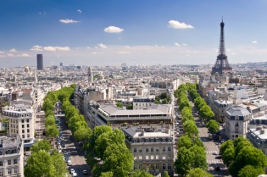 The rooftops of Paris, France. The rooftops of Paris, France.