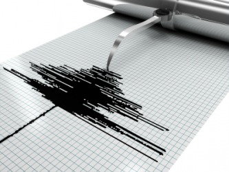 This seismograh measures the motion of a quake. This seismograh measures the motion of a quake.