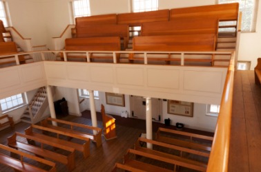 A Quaker meeting house. A Quaker meeting house.