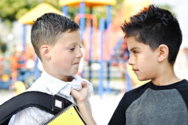 This child is being quarrelsome. This child is being quarrelsome.