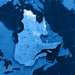 The Canadian province of Quebec. The Canadian province of Quebec.