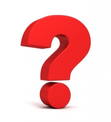 A big red question mark. A big red question mark.