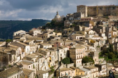 The Italian town of Ragusa. The Italian town of Ragusa.