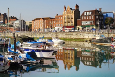 The harbor in Ramsgate. The harbor in Ramsgate.