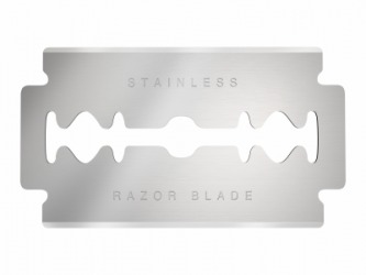 A single razorblade. A single razorblade.