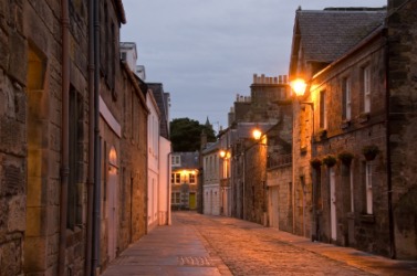 Cobbled streets of Saint Andrews. Cobbled streets of Saint Andrews.