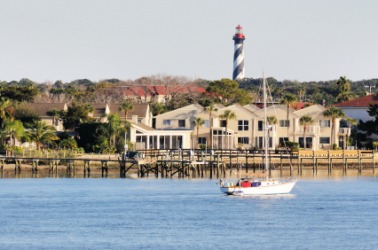 Waterfront view of Saint Augustine, Florida. Waterfront view of Saint Augustine, Florida.