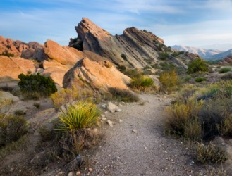 Rock formation created by movement of the San Andreas Fault. Rock formation created by movement of the San Andreas Fault.