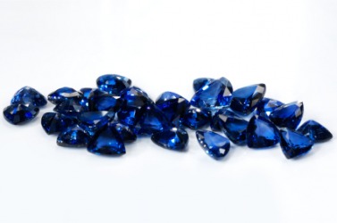 A pile of sapphires. A pile of sapphires.
