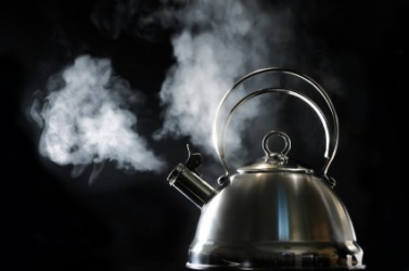 Contact with this steam would scald you. Contact with this steam would scald you.