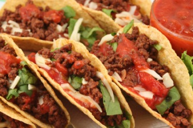 A plate of tacos. A plate of tacos.
