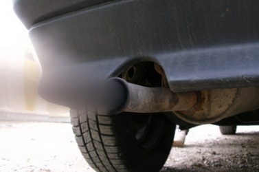 A polluting tailpipe. A polluting tailpipe.