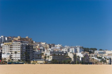 The seaport of Tangier. The seaport of Tangier.