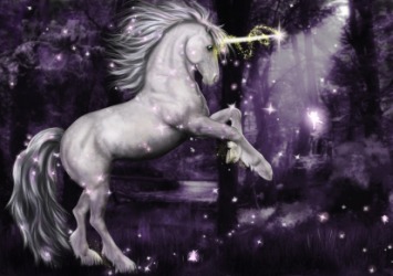 A portrait of a unicorn. A portrait of a unicorn.
