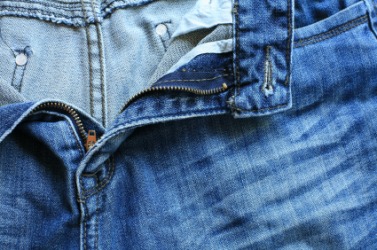 Unzipped jeans Unzipped jeans