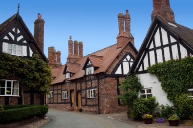 An English village. An English village.