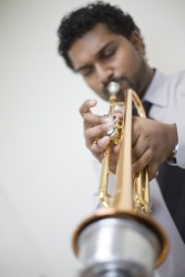 This trumpet could make a wah-wah sound. This trumpet could make a wah-wah sound.