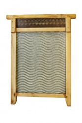 An old washboard. An old washboard.
