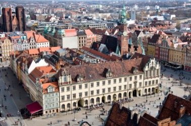 Marketsquare of Wrocław, also known as Breslau. Marketsquare of Wrocław, also known as Breslau.