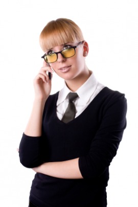 bespectacled